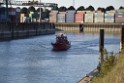 Havarie Wassereinbruch Motorraum beim Schiff Koeln Niehl Niehler Hafen P044